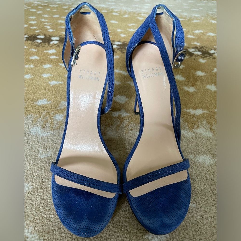 Stuart Weitzman Nudist heels in blue size 6.5